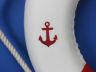 Classic White Decorative Anchor Lifering with Red Bands 15 - 6