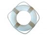 Classic White Decorative Lifering 15 with Tan Bands - 1