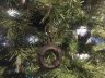 Rustic Black Cast Iron Lifering Christmas Ornament 4  - 2