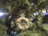 Antique Bronze Cast Iron Lifering Christmas Ornament 4  - 2