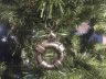 Antique Silver Cast Iron Lifering Christmas Ornament 4  - 2