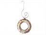 Solid Brass Lifering Christmas Ornament 4  - 1