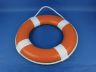 Orange Painted Decorative Lifering with White Bands 15 - 9