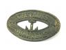 Antique Bronze Cast Iron Captains Quarters with Anchor Sign 8 - 2