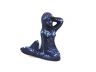 Rustic Dark Blue Cast Iron Sitting Mermaid Paperweight 3 - 2
