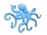 Rustic Light Blue Cast Iron Octopus Hook 11 - 2