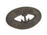 Cast Iron Welcome Aboard with Anchor Sign 8 - 2