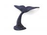 Rustic Dark Blue Cast Iron Decorative Whale Tail Hook 5 - 1