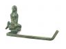 Antique Bronze Cast Iron Mermaid Toilet Paper Holder 10 - 2
