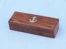 Antique Brass Boatswain (Bosun) Whistle 5 with Rosewood Box - 3