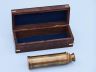 Deluxe Class Antique Brass Captains Spyglass Telescope 15 with Rosewood Box - 6