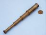 Deluxe Class Antique Brass Captains Spyglass Telescope 15 with Rosewood Box - 3