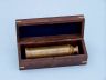 Deluxe Class Antique Brass Captains Spyglass Telescope 15 with Rosewood Box - 4