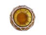Amber Japanese Glass Fishing Float Bowl with Decorative White Fish Netting 10 - 1