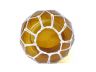Amber Japanese Glass Fishing Float Bowl with Decorative White Fish Netting 10 - 2