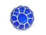 Dark Blue Japanese Glass Fishing Float Bowl with Decorative White Fish Netting 10 - 1