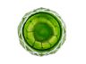 Green Japanese Glass Fishing Float Bowl with Decorative White Fish Netting 10 - 1