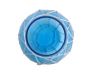 Light Blue Japanese Glass Fishing Float Bowl with Decorative White Fish Netting 10 - 3