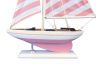 Wooden Pretty in Pink Model Sailboat 17 - 5