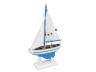 Wooden Light Blue Pacific Sailer Model Sailboat Decoration 9 - 2
