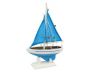 Wooden Light Blue with Light Blue Sails Pacific Sailer Model Sailboat Decoration 9 - 2