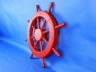 Red Decorative Ship Wheel 18 - 7