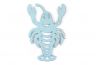Rustic Light Blue Cast Iron Lobster Trivet 11 - 1