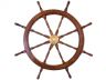 Deluxe Class Wood and Brass Decorative Ship Wheel 36 - 1