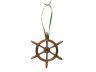Antique Copper Decorative Ship Wheel Christmas Ornament 6 - 1