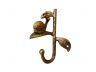 Rustic Gold Cast Iron Decorative Snail Hook 6 - 1
