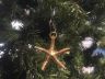 Solid Brass Starfish Christmas Ornament 4  - 2