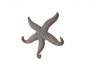 Cast Iron Wall Mounted Decorative Metal Starfish Triple Hook 8 - 1