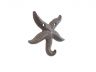 Cast Iron Wall Mounted Decorative Metal Starfish Hook 4 - 5