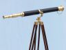 Floor Standing Brass-Leather Galileo Telescope 65 - 6