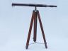 Admirals Floor Standing Oil Rubbed Bronze with Leather Telescope 60 - 7