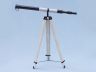 Admirals Floor Standing Oil Rubbed Bronze with White Leather Telescope 60 - 5