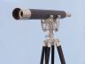 Floor Standing Brushed Nickel With Leather Anchormaster Telescope 65 - 5