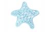Rustic Dark Blue Whitewashed Cast Iron Starfish Trivet 7 - 1