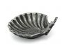 Antique Silver Cast Iron Shell With Starfish Decorative Bowl 6 - 2
