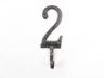Cast Iron Number 2 Wall Hook 6 - 2