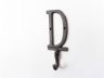 Cast Iron Letter D Alphabet Wall Hook 6 - 1