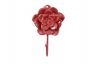 Rustic Red Cast Iron Decorative Rose Hook 7 - 1