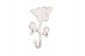 Whitewashed Cast Iron Butterfly With Flowers Hook 5 - 2