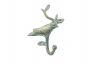 Antique Seaworn Bronze Cast Iron Decorative Bird Hook 6 - 1