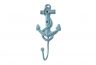 Rustic Light Blue Cast Iron Anchor Hook 7 - 1