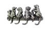 Rustic Silver Cast Iron Dog Wall Hooks 8 - 3