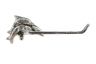Rustic Silver Cast Iron Decorative Dolphins Toilet Paper Holder 10 - 1