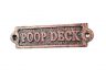 Rustic Copper Cast Iron Poop Deck Sign 6 - 1