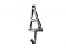 Rustic Silver Cast Iron Letter A Alphabet Wall Hook 6 - 1