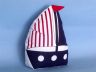 Patriotic Blue with Red Stripe Sailboat Door Stopper 10 - 2